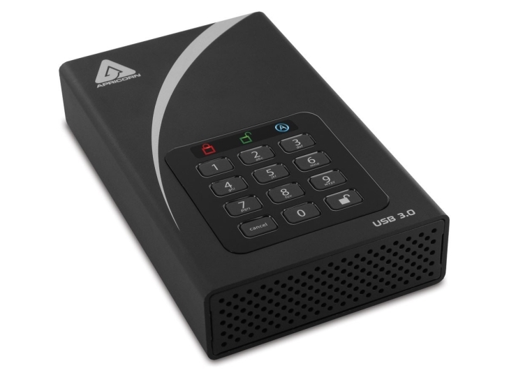 Apricorn Aegis Padlock Dt, 6 Tb, 3.2 Gen 1 (3.1 Gen 1), Sort