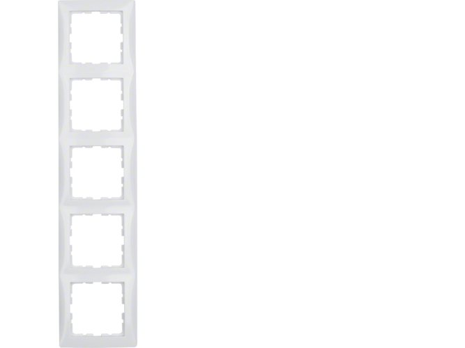 Berker 10158989, Hvid, Skrueløs, Berker, Blank, 1 Stk