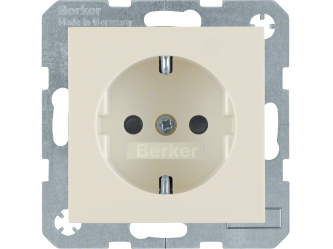 Berker 47238982 Steckdose Schuko, Typ F, Weiß, Duroplast, Ip20, 250 V, 1 A