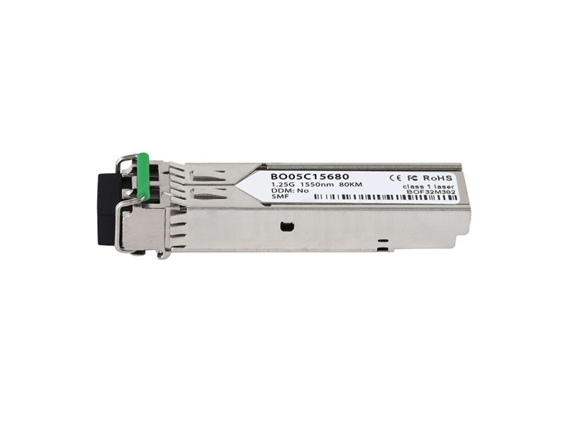 Blueoptics Sfp-1Gzxlc-T-Bo, Fiberoptisk, Sfp, 80000 M, 1550 Nm, 1550 Nm, 1000Base