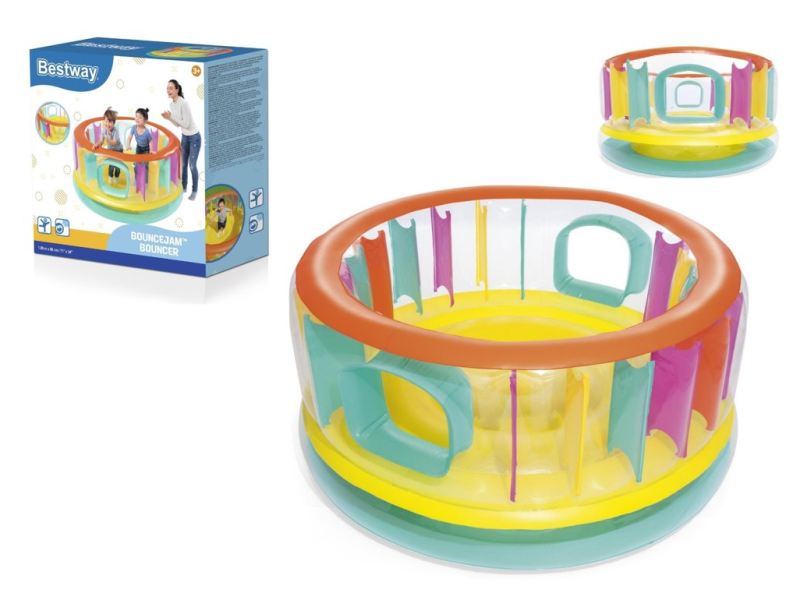 Hoppeborg Bestway - multifarvet oppustelig legezone