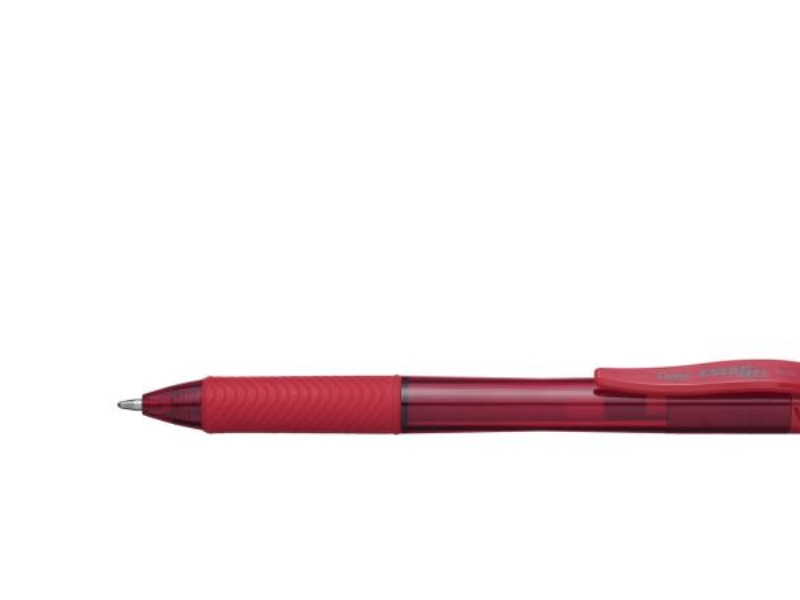 Pentel Energel X 1.0, Anklippbarer Versenkbarer Stift, Rot, Rot, Kunststoff, 1 Mm, Beidhändig