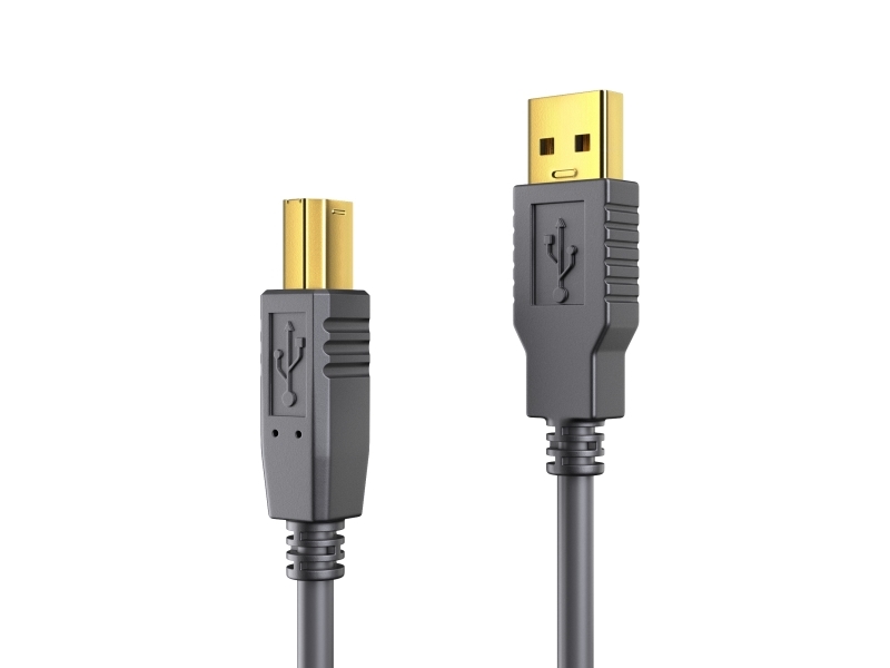 Purelink Ds2000-100, 10 M, Usb A, Usb B, Usb 2.0, 480 Mbps, Sort