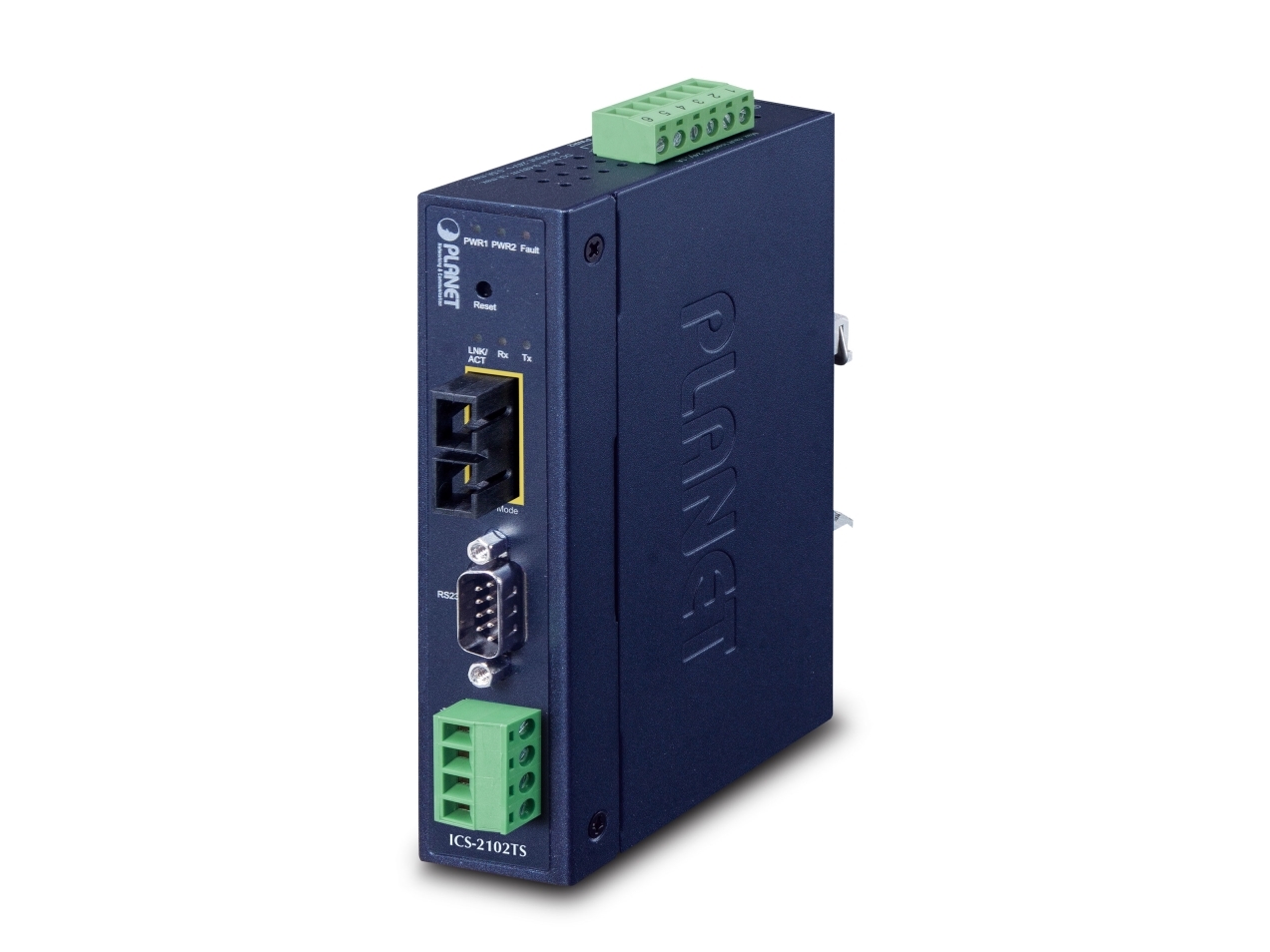 Planet P30 Industrial 1-Port, Aktivität, Störung, Link, Leistung, System, 386 G, 32 X 87,8 X 135 Mm, Blau