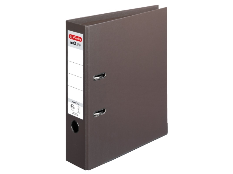 Herlitz Max.File, A4, Opbevaring, Polypropylen (Pp), Brun, Løftestang, 1 Stk