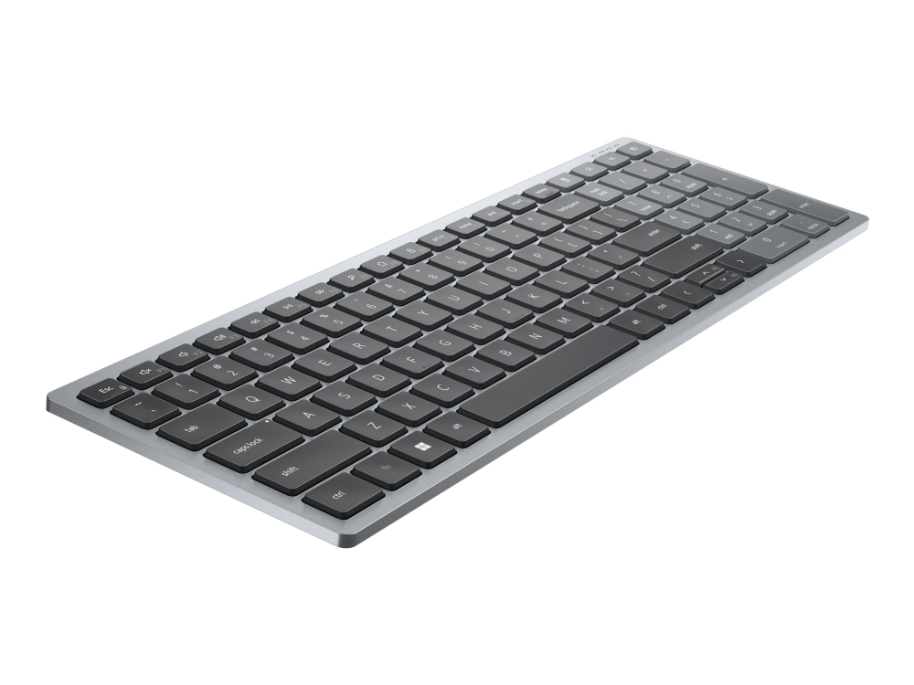 Dell Multi Device Kb740 Tangentbord Kompakt Trådlös 2.4 Ghz Bluetooth 5.0 Qwerty Ryska Titan Gray Med 3 Års Avancerad Utbytesservice