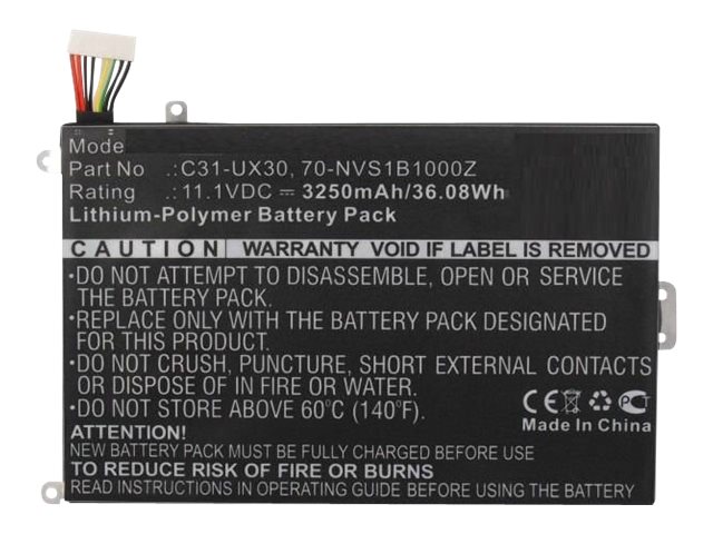 Coreparts - Akkus Für Computer - Litium-Polymer - 3250 Mah - 36,1 Wh - Sortiert - Für Asus Ux30