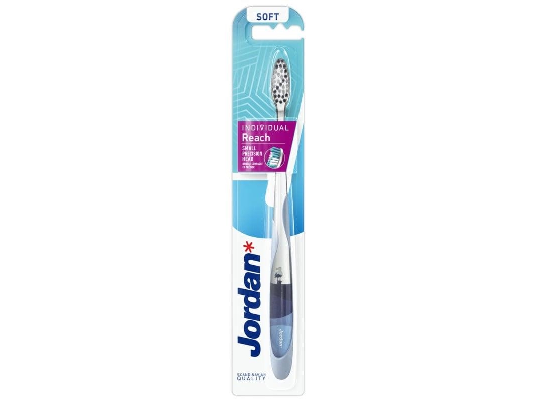 Jordan Individual Reach mjuk tandborste - färgmix - 1256550363 | N - A | GameStuff