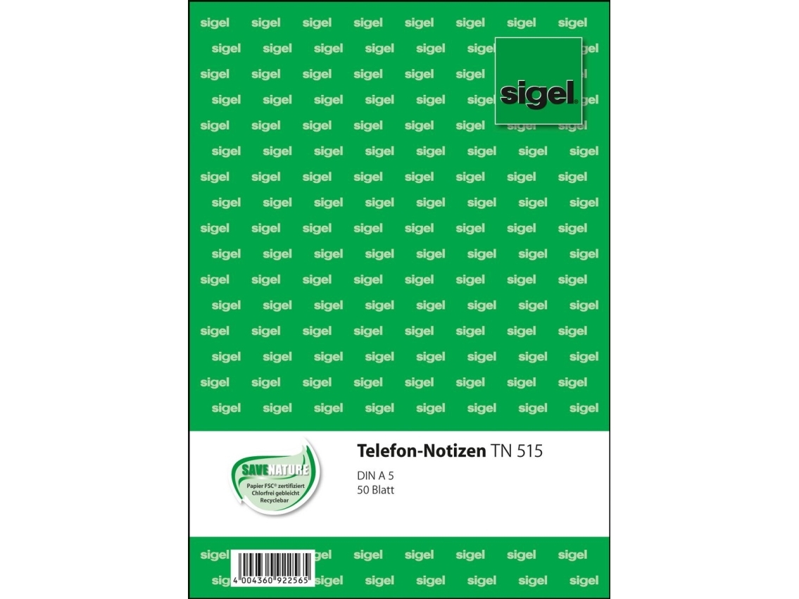 Sigel Tn515, Weiß, A5, 50 Blätter