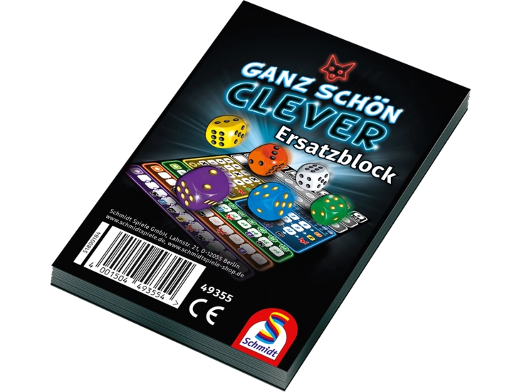 Schmidt Spiele That''s Pretty Clever! Replacement Pad, Brädspel, Utbildnings-, 8 År, Reseversion, Familjespel