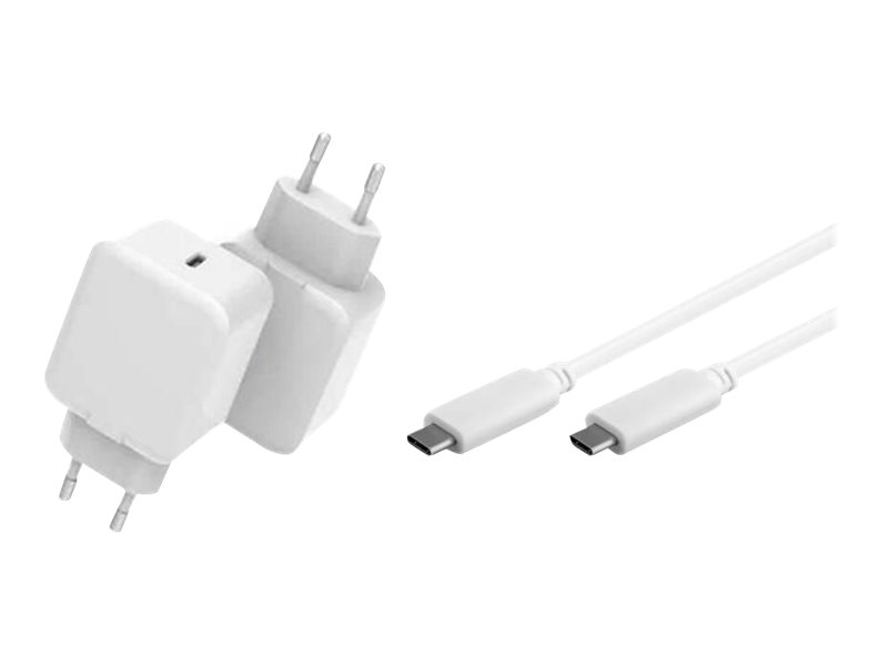 Coreparts - Strømforsyningsadapter - 20 Watt - 3 A - Qc 3.0 (24 Pin Usb-C) - På Kabel: Usb-C - Hvid