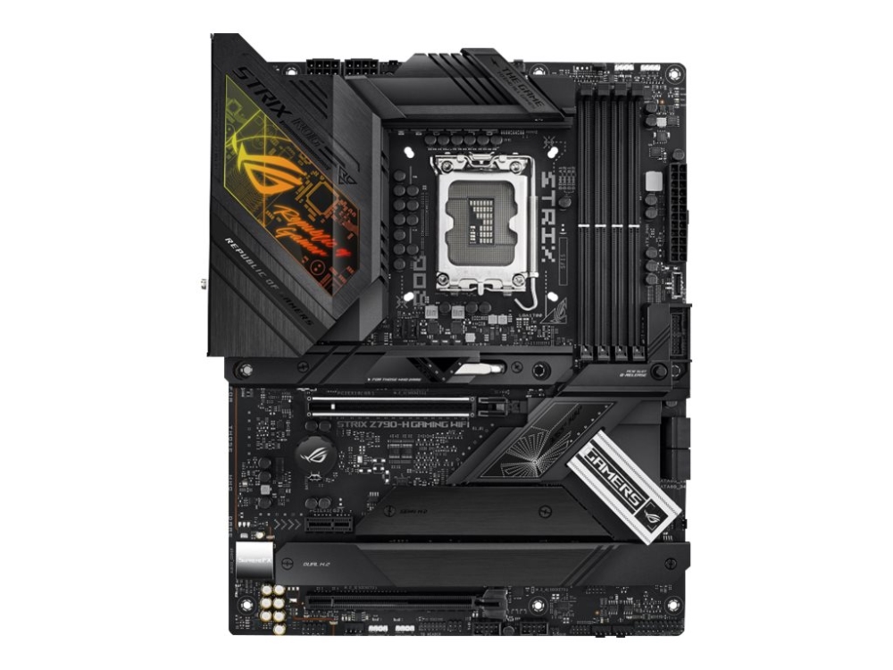 Asus Rog Strix Z790 H Gaming Wifi Moderkort Atx Lga1700 Uttag Z790 Chipuppsattning Usb C 3.2 Gen 2x2 Usb C 3.2 Gen2 Usb 3.2 Gen 2 Usb 3.