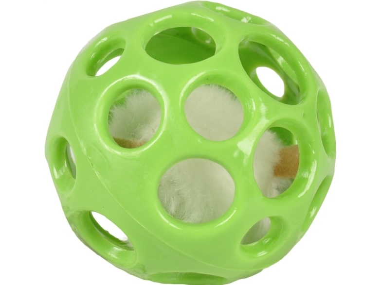 Flamingo Flamingo kattelegetøjsbold med huller knirkende mus