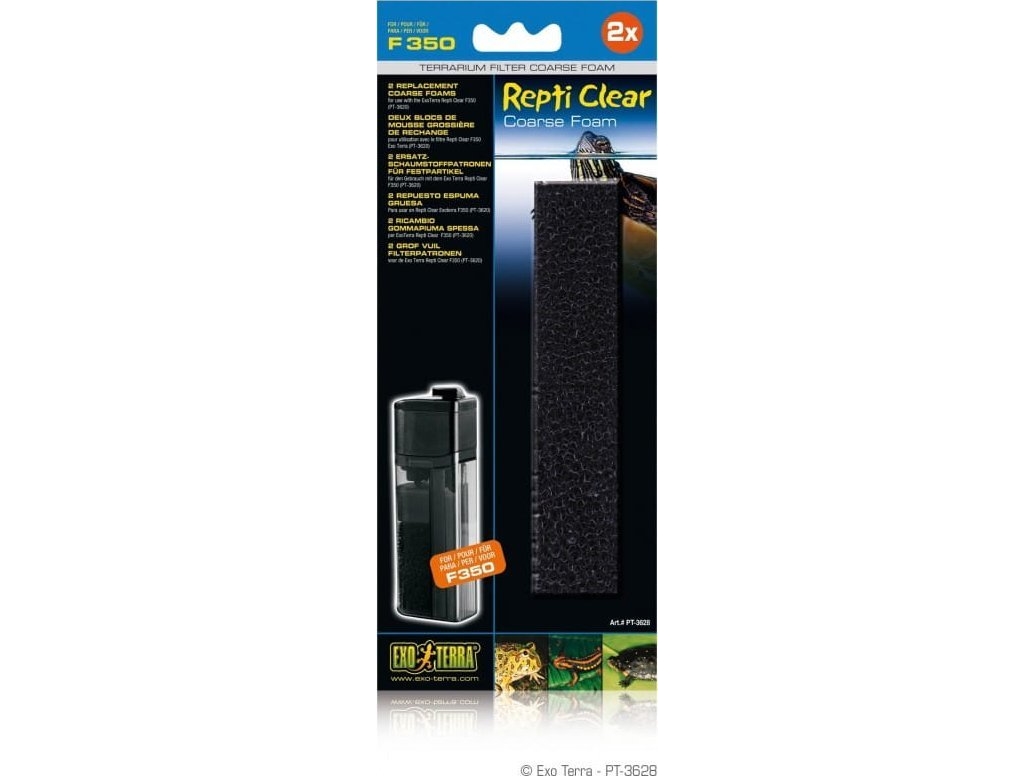 Exo Terra Rough Foam Til Repti Clear F350 Indvendigt Filter