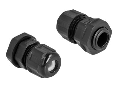 Delock - Cable Gland (M12) - Sort (Pakke Med 2)
