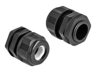 Delock Ex-Kabelverschraubung M20 Schwarz 2 Stück, Schwarz, Polyamid, 2 Stück(E), M20, 9 Mm, 3 Cm