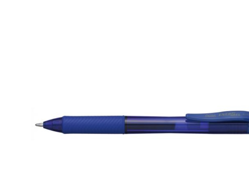 Pentel Energel X 1.0, Anklippbarer Versenkbarer Stift, Blau, Blau, Kunststoff, 1 Mm, Beidhändig
