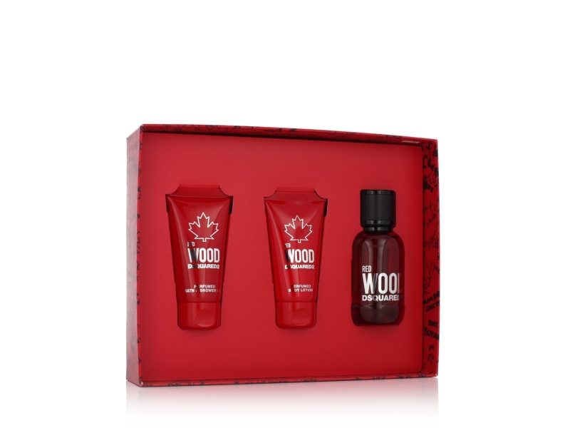 Dsquared2 Red Wood Eau De Toilette 50Ml Shower Gel 50Ml Body Lotion 50Ml