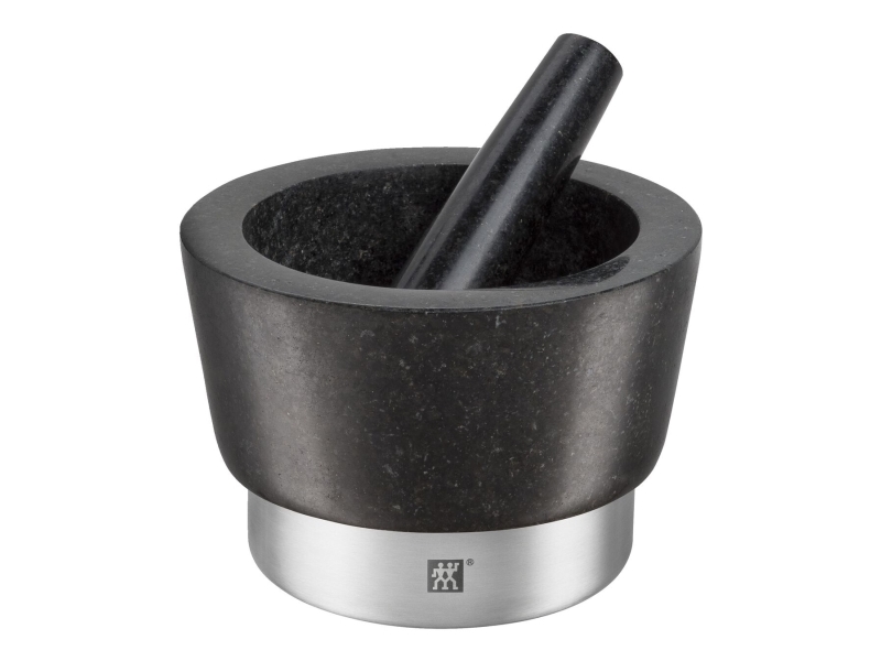 ZWILLING Spices Morter og støder 15 cm, Rund, Sort, Granit