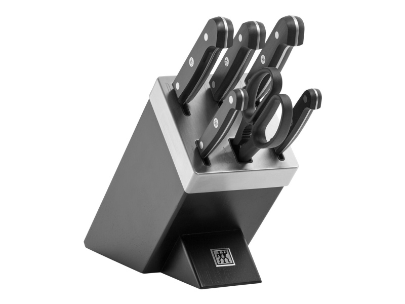 ZWILLING Gourmet Selvslibende knivblok 7-dele, Sort