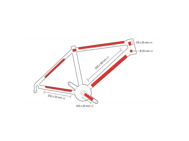 Zefal SKIN ARMOR L Beskyttelsestape til ramme | Cykling - Verktyg och underhåll - Verktyg - Verkstad | GameStuff