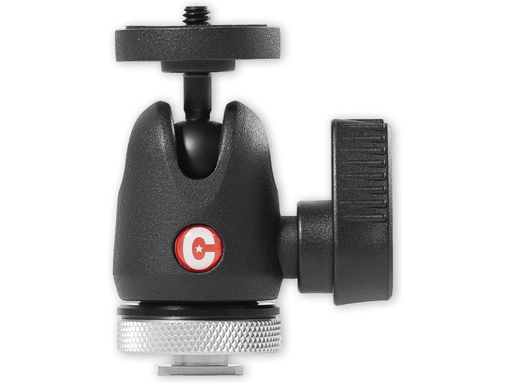 Fotoaparato Priedas - Caruba Centre Ball Head 4Kg Load Capacity Cold Shoe Mount