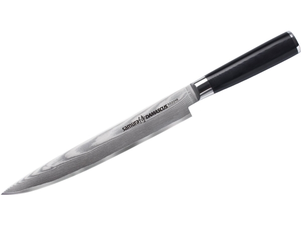 Samura Damascus Universal Kitchen Slicing Knife 230Mm From Aus 10 Damascus Steel 61 Hrc (67 Layers)