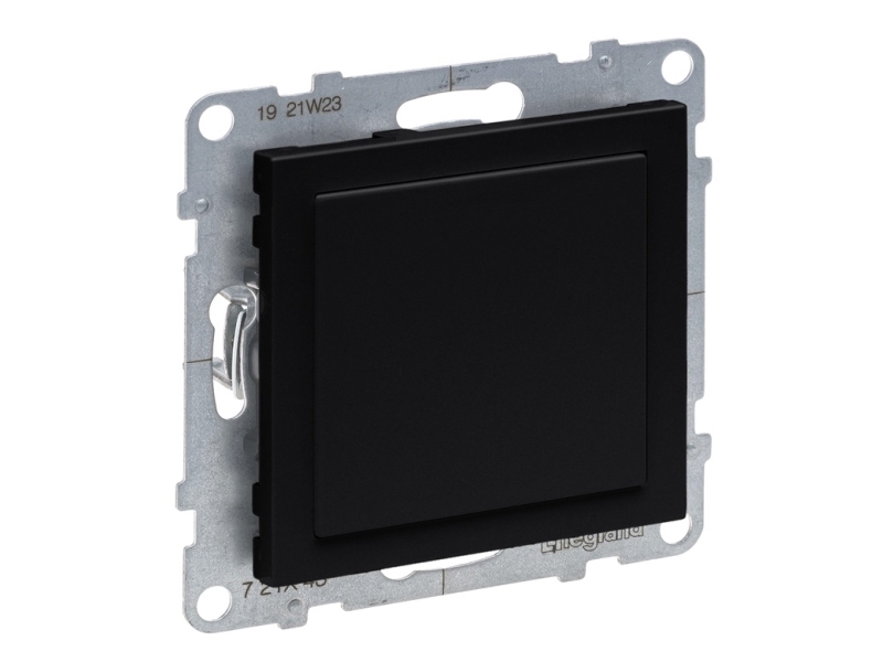 Legrand Blanking Plate With Mosaic Adaptor Black
