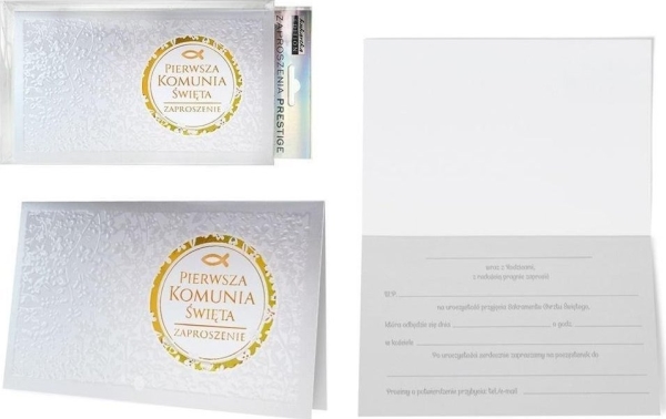 KUKARTKA invitation ZP-020 Komunia (5 stk.)