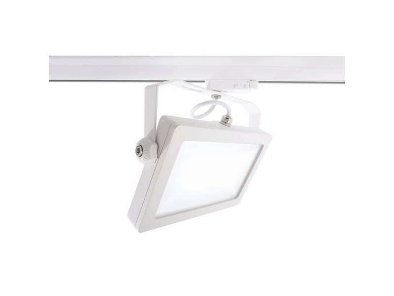 Deko Light Flood Högspänningsskena LED-lampa 30 W EEK: F (A - G) LED (RGB) Trafikvitt (RAL 9016) | Belysning - Inomhusbelysning - Inbyggd spotlight | GameStuff