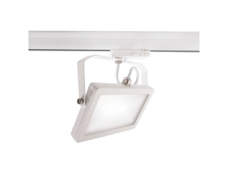 Deko Light Flood Högspänningsskena LED-lampa 15 W EEK: E (A - G) LED (RGB) Trafikvitt (RAL 9016) | Belysning - Inomhusbelysning - Inbyggd spotlight | GameStuff