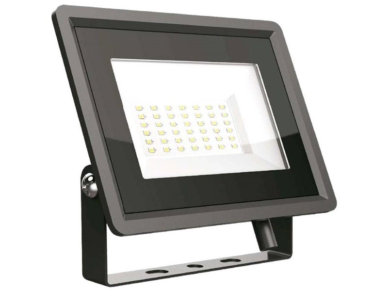 V-Tac 30W Led Prožektorius, Juodu Korpusu, 6500K