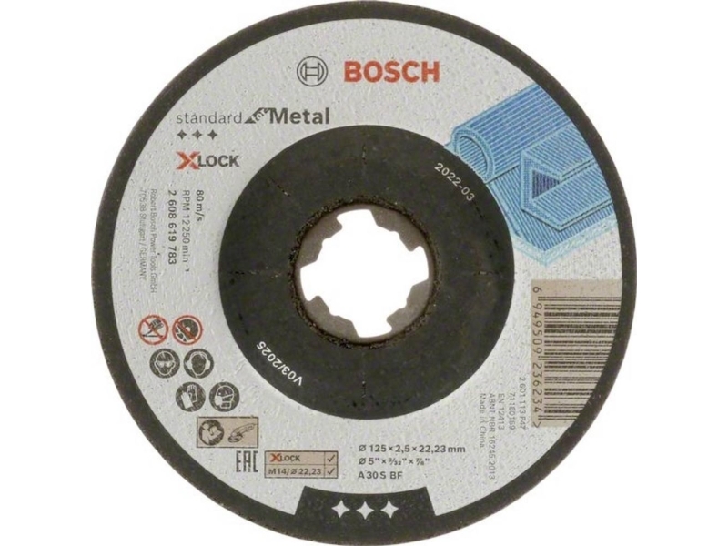 Bosch Cutting Shear Xl Stdi Forsat 125X22,2X2,5Mm