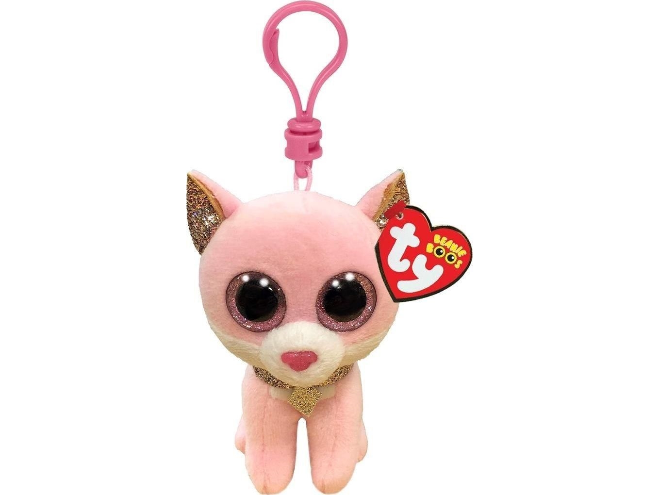 Ty Inc. Ty Beanie Boos Fiona - Rosa Katze 8,5Cm Clip 35247