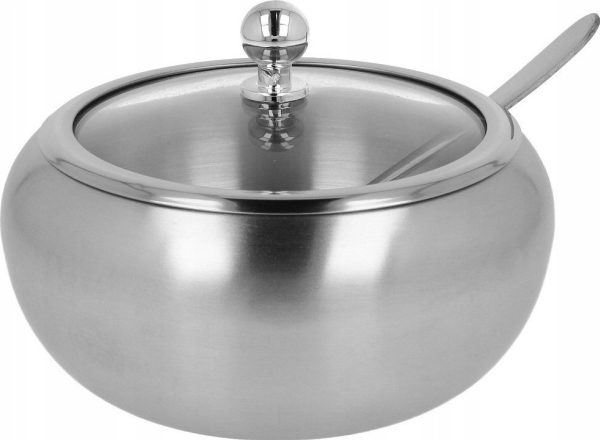 Brunbeste STEEL CONFECTIONERY BOWL WITH A SPOON 560ml SATIN BRUNBESTE BB-1156 | N - A | GameStuff