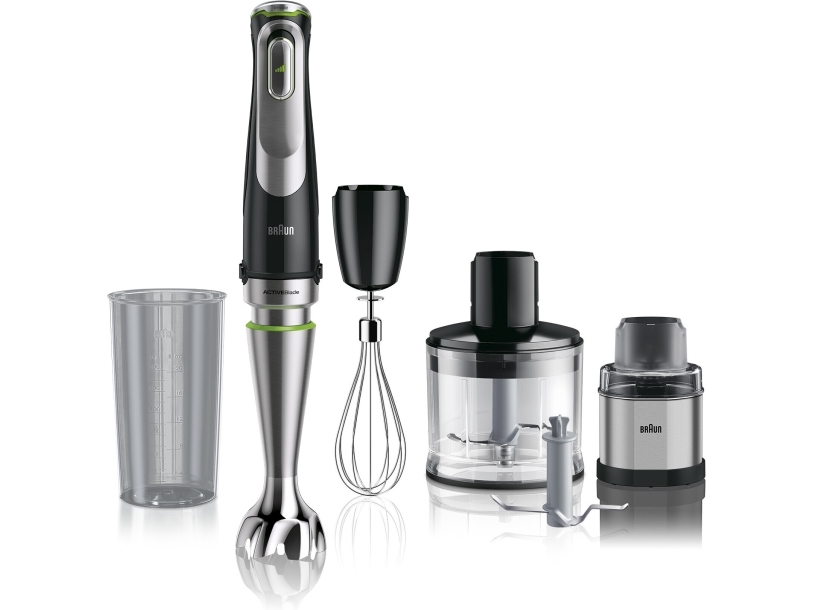 Braun Multiquick 9 Mq9138xi, Nedsænkning Blender, 0,6 L, Knusning Af Is, 1,2 M, 1200 W, Sort, Rustfrit Stål