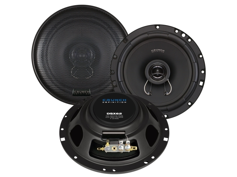 Crunch DSX62, 2-vejs, 200 W, 100 W, 4 ohm (O), 4,5 cm, 16,5 cm