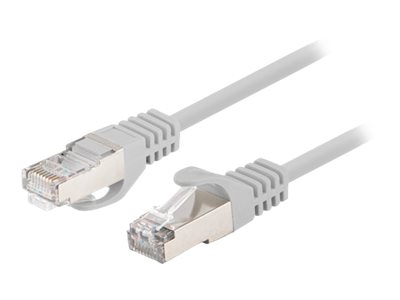 Lanberg - Patchkabel - Rj-45 (Han) Til Rj-45 (Han) - 2 M - 5,7 Mm - Foldet Uskærmet Parsnoet (F/Utp) - Cat 6 - Formet, Anti-Crush, Snoet - Grå, Ral 7