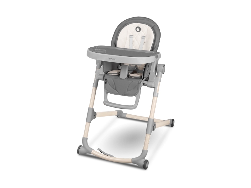 Se Lionelo Feeding Chair - Lo-Cora Stone hos Computersalg.dk