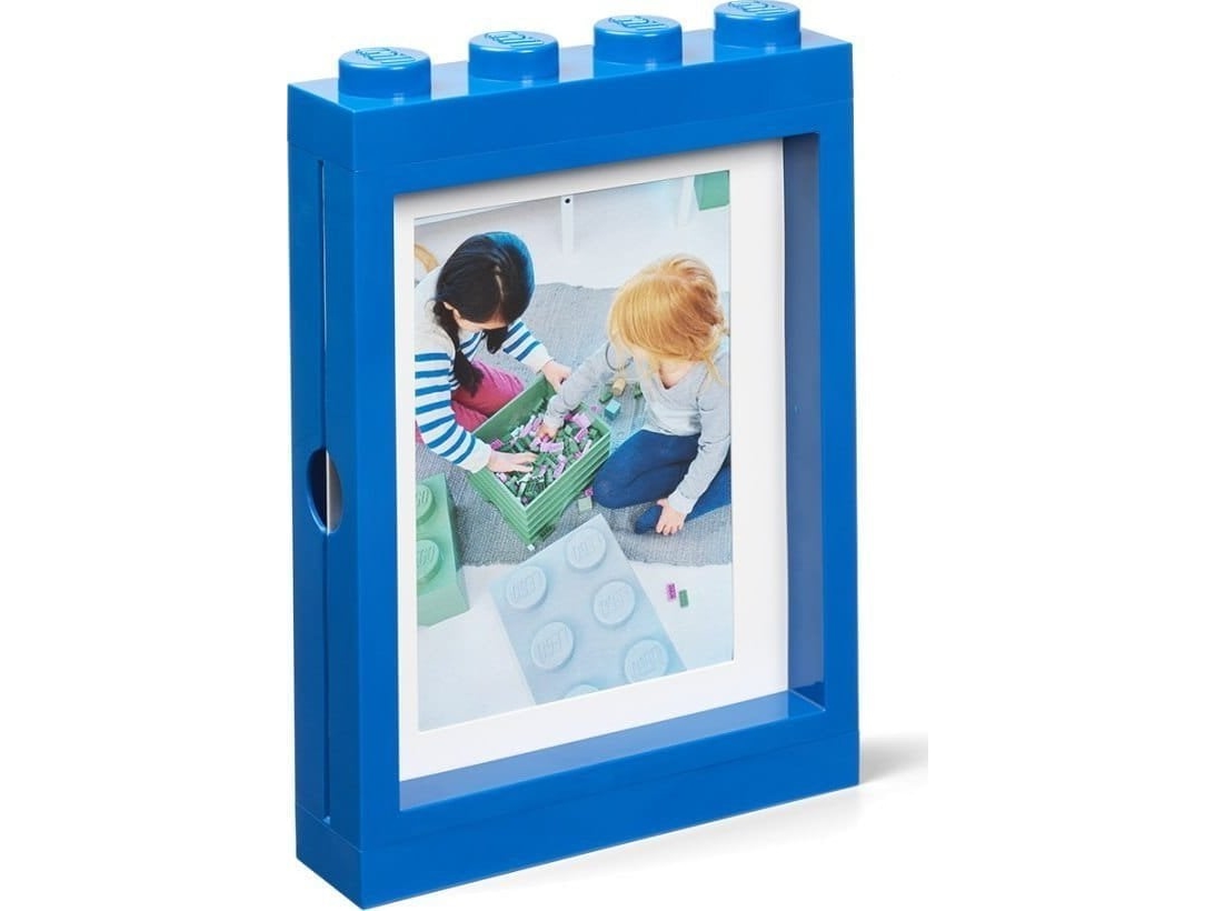 Lego Bilderrahmen Picture Frame, (B)191 X (H)268 Mm, Blau Aus Abs-Kunststoff, Mit 4 Noppen, Stapelbar, Passend Für - 1 Stück (41131731)