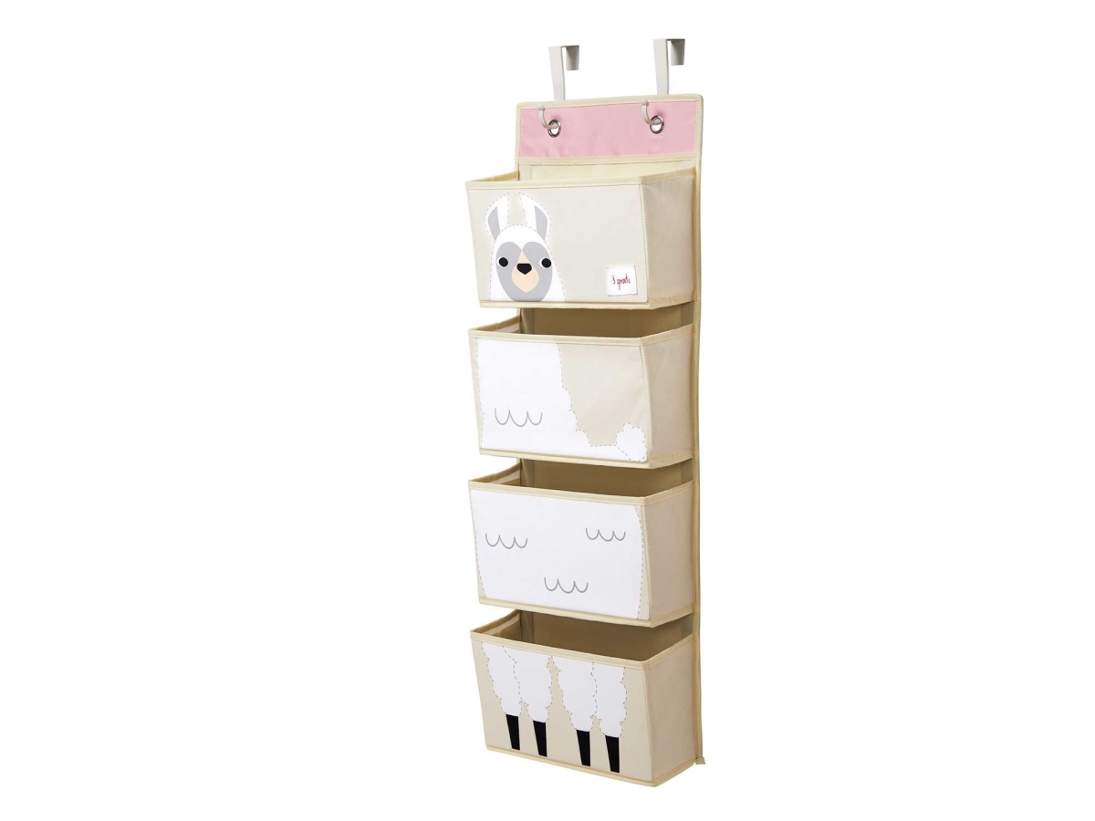 Billede af 3 Sprouts Vægophæng Med Lommer (Wall Organizer), Llama