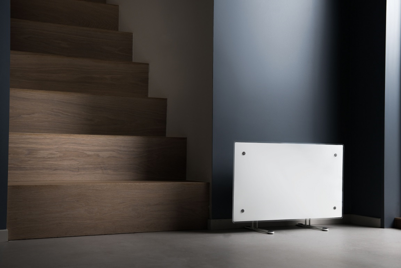 Adax Glas Varmepanel Clea Kwt 1000w 400v Med Wifi Hvid