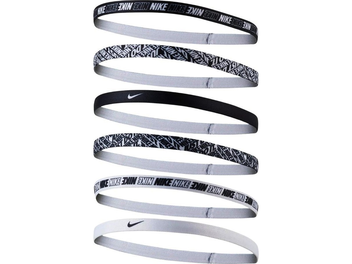 Nike tryckta pannband 6 st vit sort (N.000.2545.176) | Hårvård - Accessoarer för hår - Håraccessoarer | GameStuff