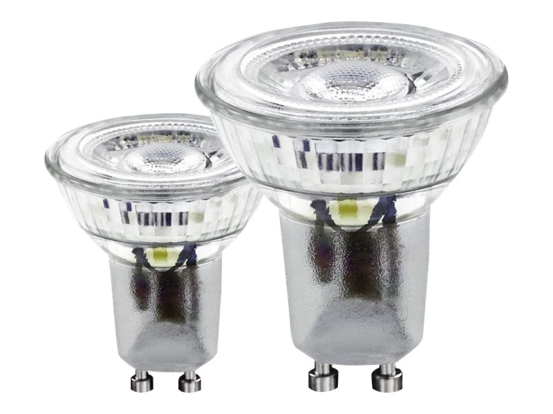 Eglo Gu10 Led Scob Klar Lyskilde Med Direkte Varmt Hvidt Lys, 2 Styks Pakke