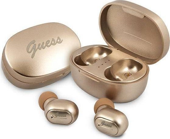 Bluetooth-Stereo-Kopfhörer Tws Guess Mit Dockingstation Gutwst82trd (Dreieckslogo / Gold)