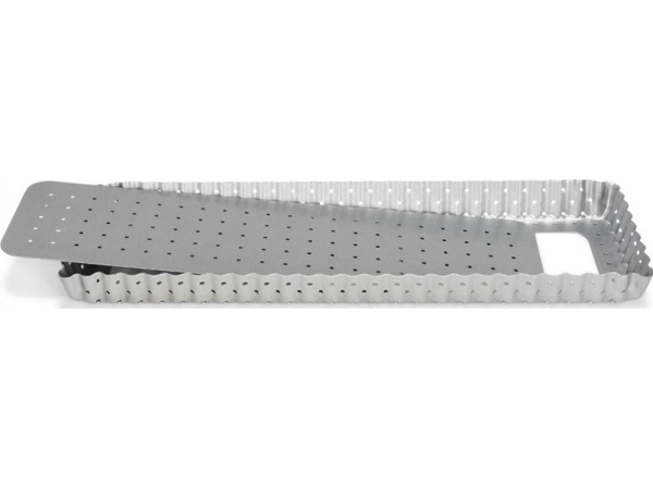 Patisse Quiche Shape Perforated 35 X 11 Cm Silver Steel