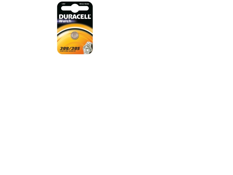 Duracell 399/395, Einwegbatterie, Siler-Oxid (S), 1 Stück(E), Silber, Knopf/Münze, 399/395