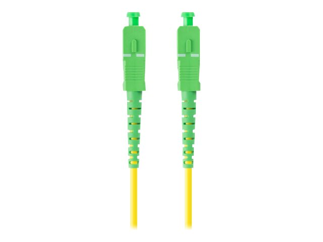 Fiberoptisk Patchkabel Sm Sc/Apc-Sc/Apc Simplex 3.0Mm Lszh G657a1 1M Gul Lanberg