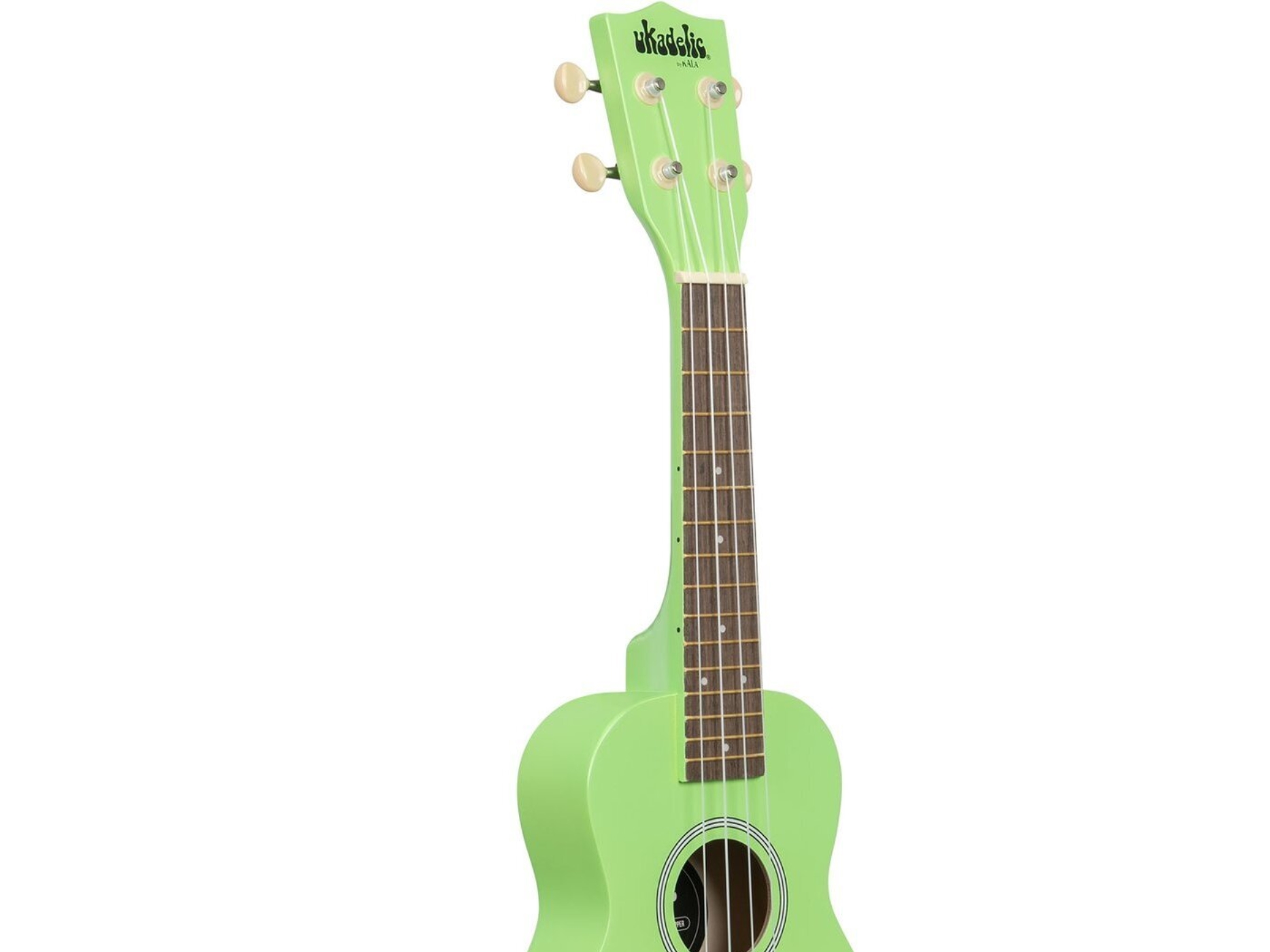 Kala Ukadelic Grasshopper Soprano ukulele, lys grøn