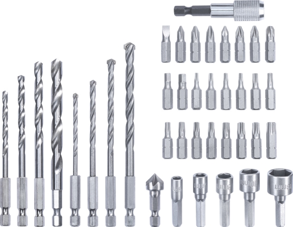 kwb Universal Bit and Drill Bit Set, Borr, Borrsats, Högerrotation, 25 mm, Mjuka träslag, Stål, Sten, 39 styck | Elverktyg - Tillbehör - Diverse Borr | GameStuff